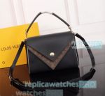Knock off L---V Double V Grand Black Handbag For Sale